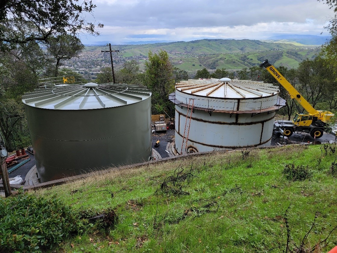 Castlewood sewer system tanks