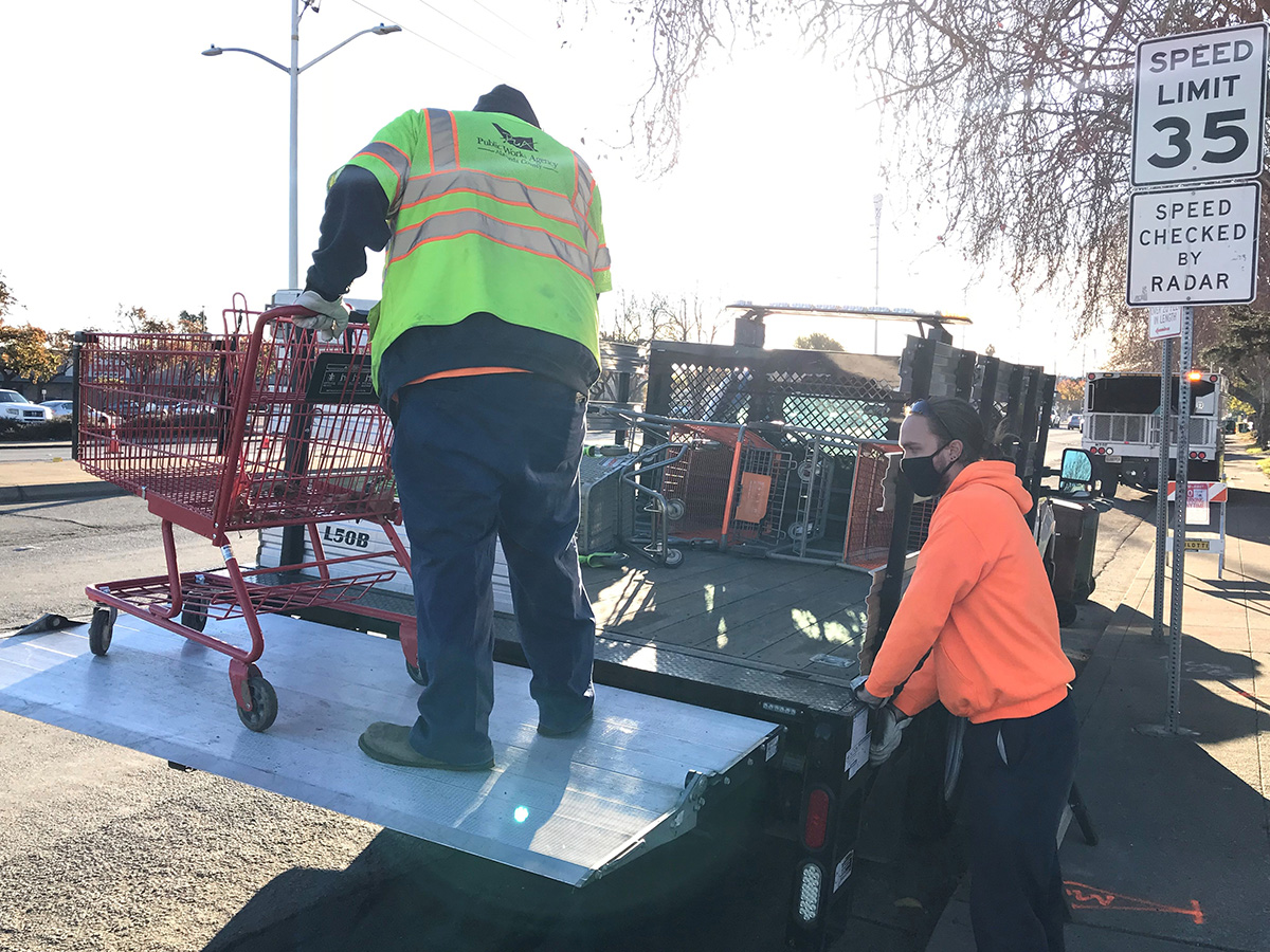 shopping cart removal