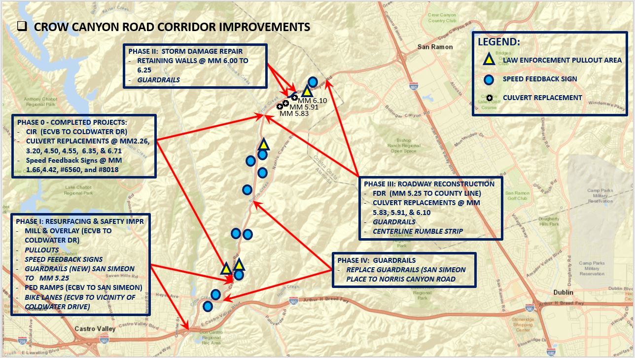 Crow Canyon Road project location map