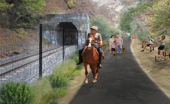 equestrian trail rendering