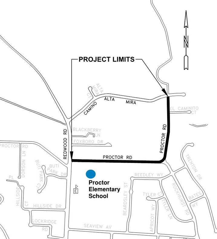 Proctpr Road project phase 1 map