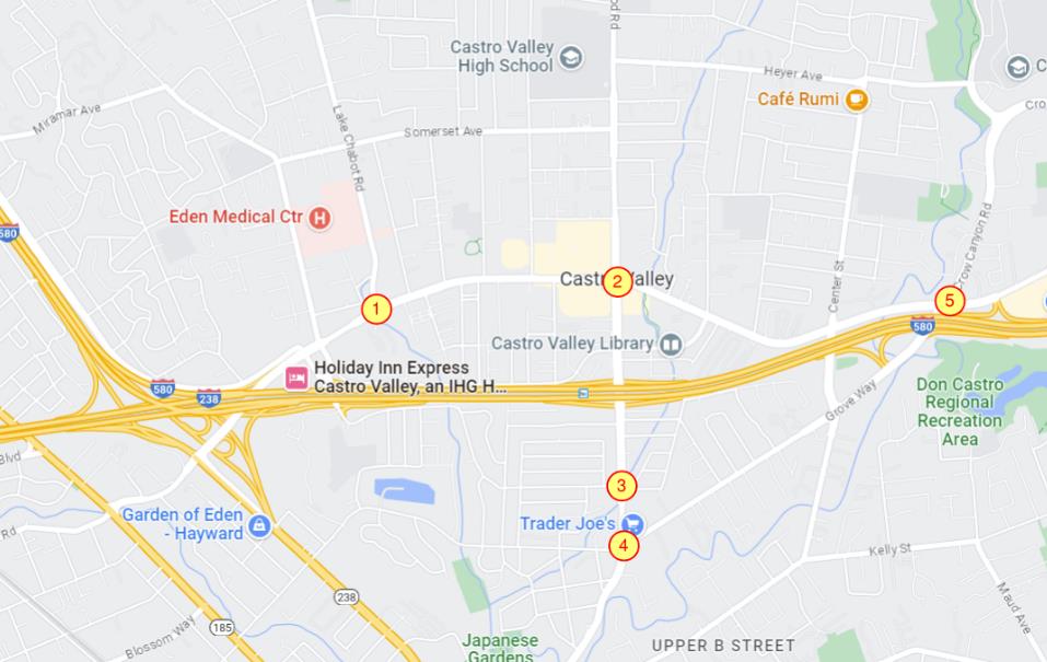 Signalized Intersections project location map