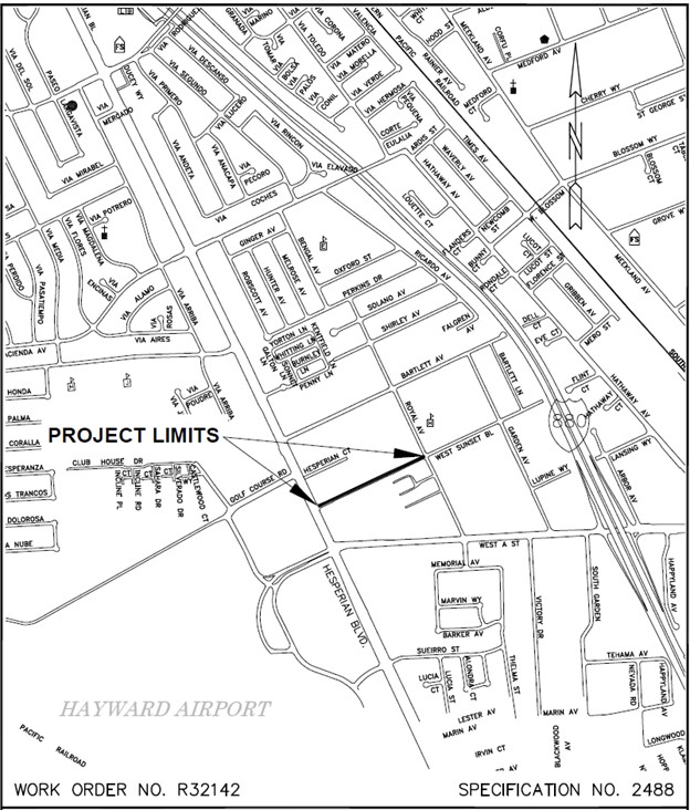 West Sunset project location map