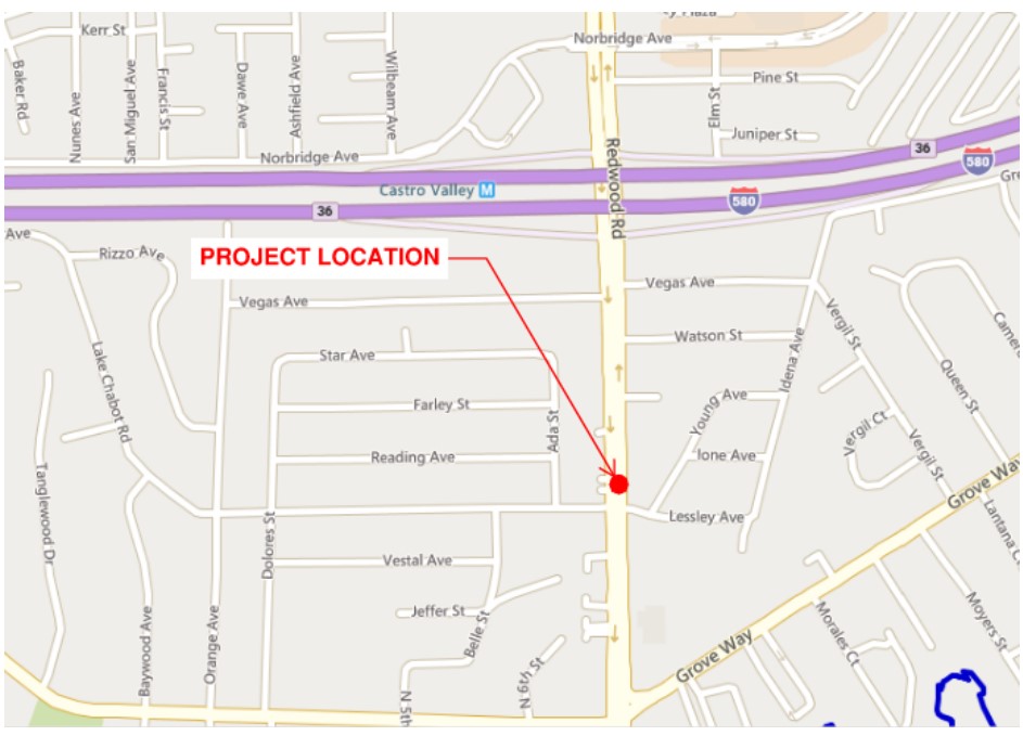 Map of Redwood Road